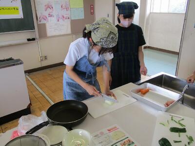 玉ねぎも上手く切れたかな
